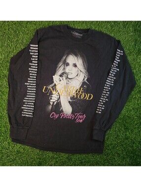Carrie Underwood Cry Pretty Tour 360 Long Sleeve T-Shirt Size Small